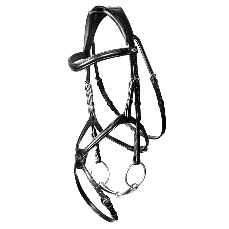 Henry James Sheepskin Grackle Bridle - Black